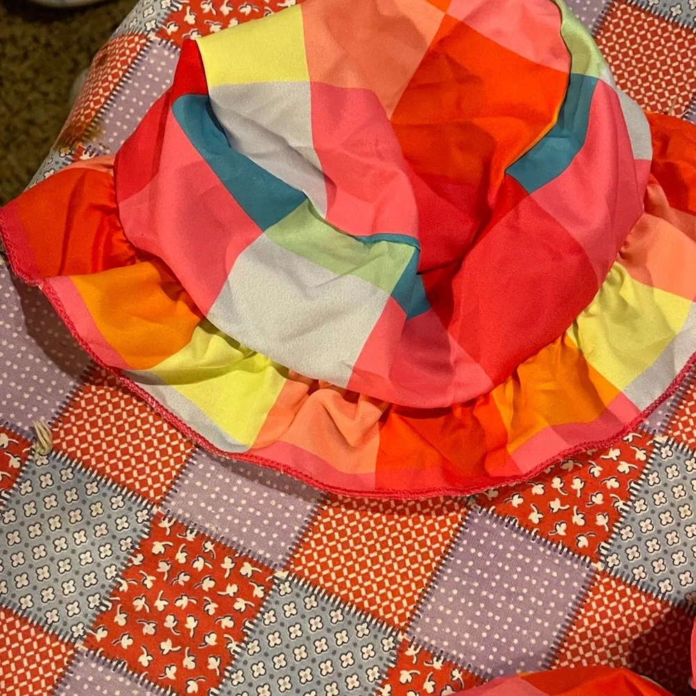 SHEIN Multicolor Plaid Kids Casual Dress - Picture 7 of 8